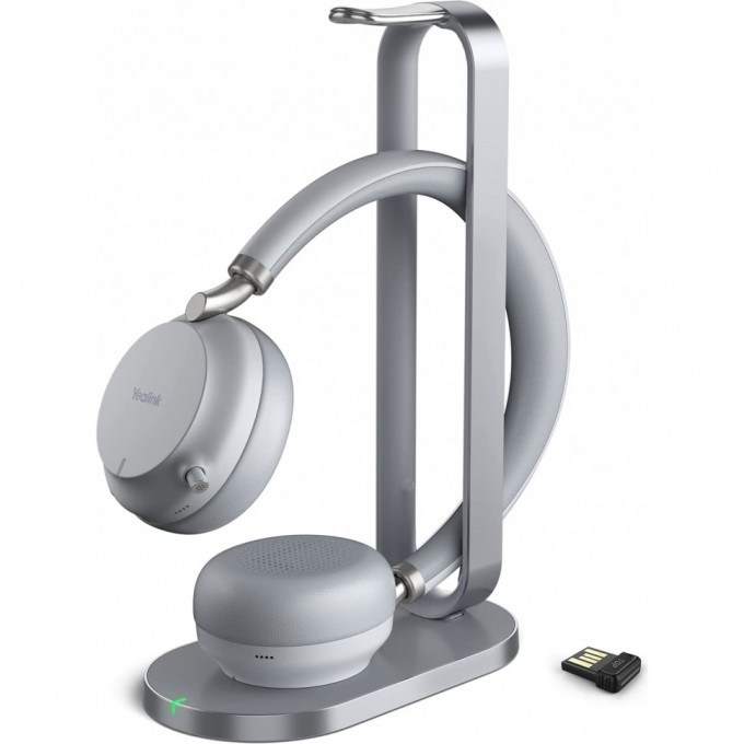 Беспроводная гарнитура YEALINK BH72 with Charging Stand UC Light Gray USB-A, BHC76, серая BH72 Stand UC Light Gray